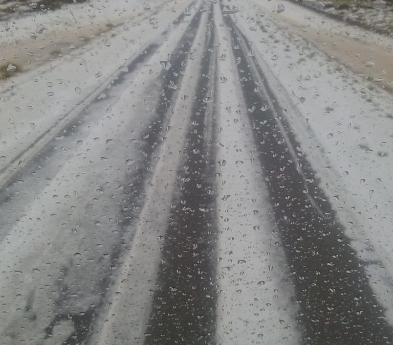 Fuerte granizada en el Sur Provincial