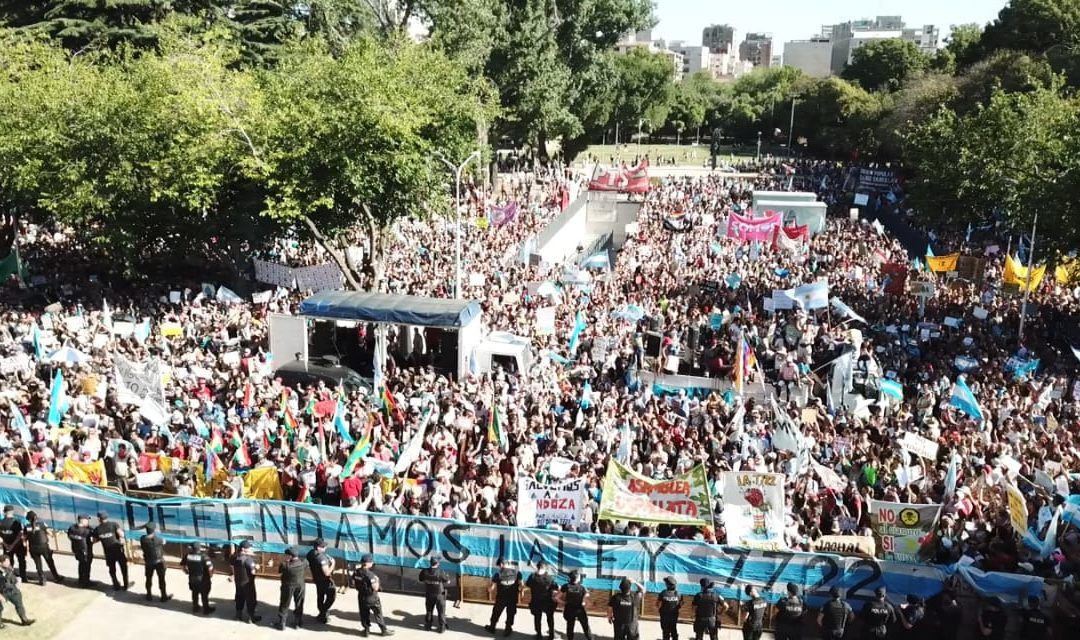 «Luces y Sombras» de la marcha por la 7722.