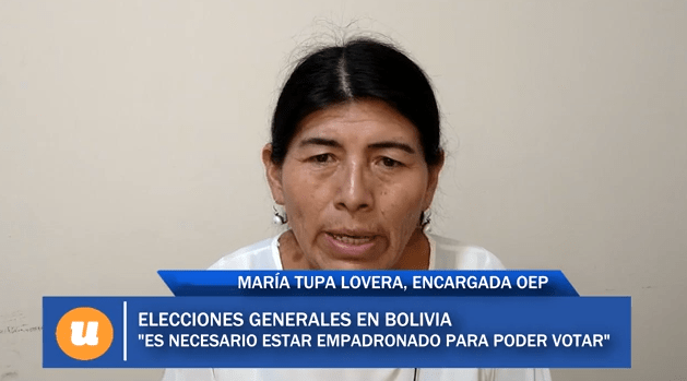Elecciones generales en Bolivia. Está abierto el empadronamiento.