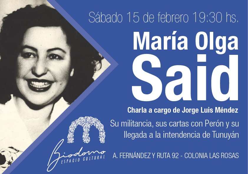 María Olga Said, Ciudadana Ilustre «Post Mortem» de  Tunuyán