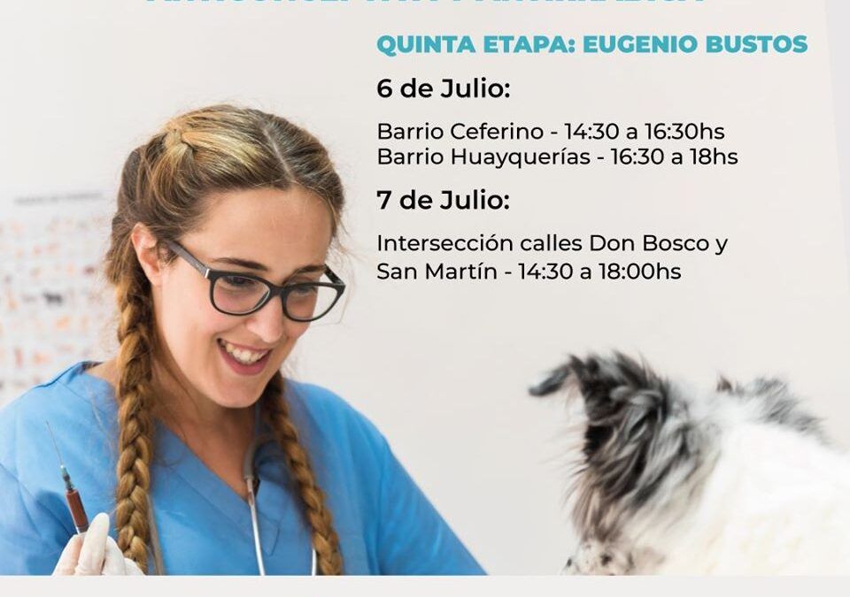 San Carlos continúa su campaña de vacunación anticonceptiva y contra la rabia.