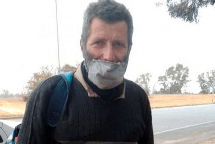 Cuándo se quiere trabajar no hay excusas. Caminó 45 kms para hacer una changa.