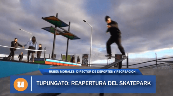 Festejan los jóvenes de Tupungato,   reabre el skatepark.