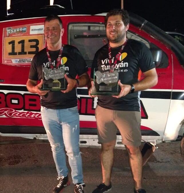 Dakar Argentino. Bobadilla/Dibatista del equipo «Viví Tunuyán», terminaron en el podio.