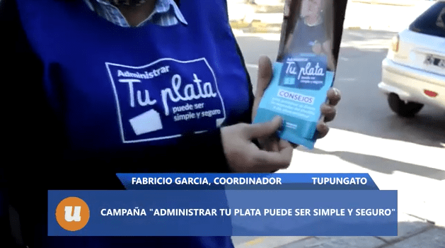 Tupungato se suma a la campaña “Administrar tu plata puede ser simple y seguro»
