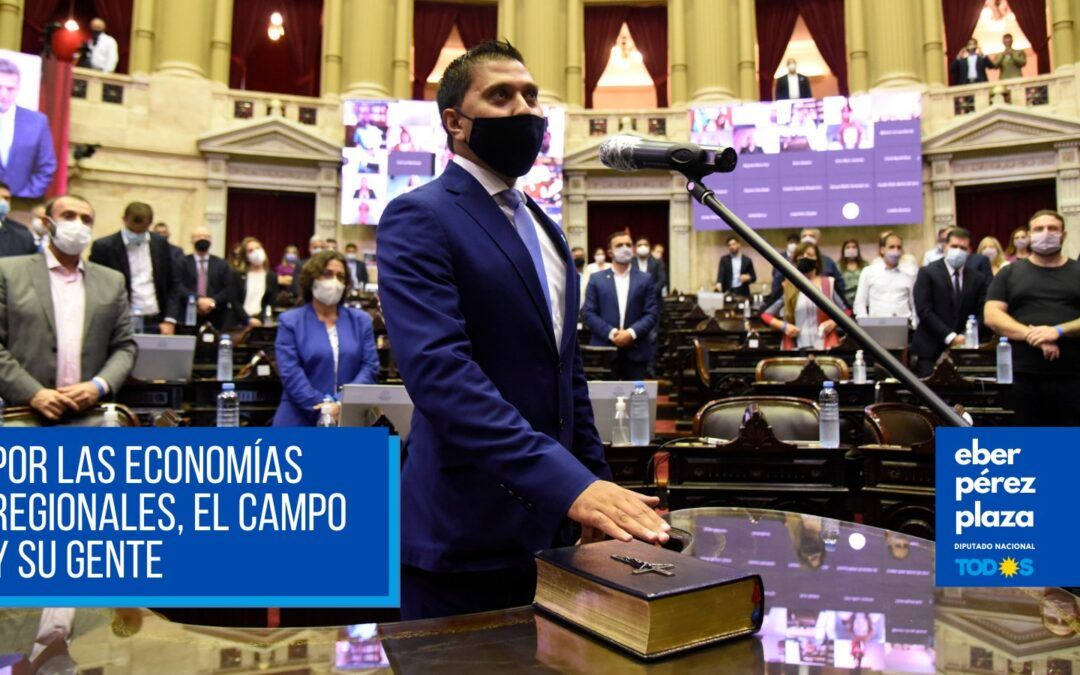 Emotivas palabras de Eber Pérez Plaza al jurar como Diputado Nacional
