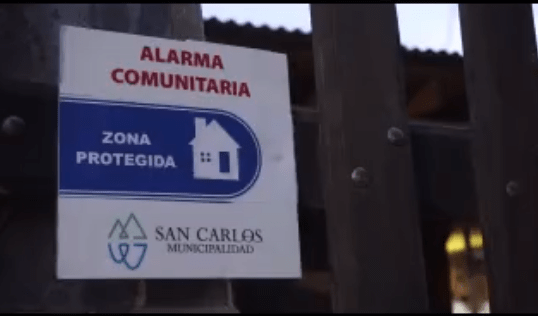 Continúa la instalación de alarmas comunitarias en San Carlos