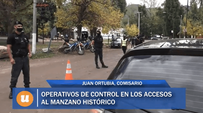 Semana Santa. Test rápidos y controles de tránsito en el Manzano Histórico