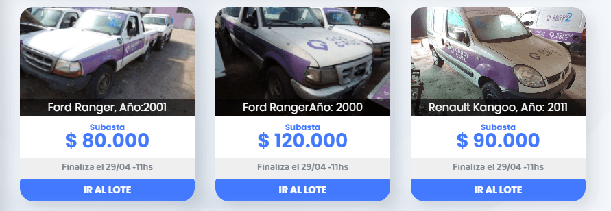 Godoy Cruz realiza un remate online de vehículos y bienes