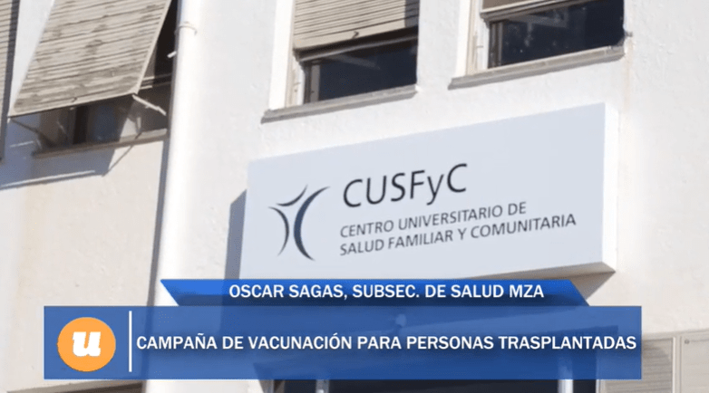 Vacunación Covid en  Mendoza, ahora para las personas trasplantadas