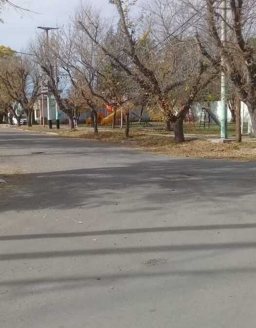 Trabajos en Barrio Los Robles de San Carlos para resolver problemas del sistema cloacal.