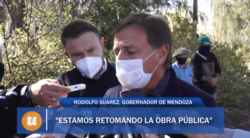 Rodolfo Suarez : “Queremos retomar el ritmo de la obra pública”