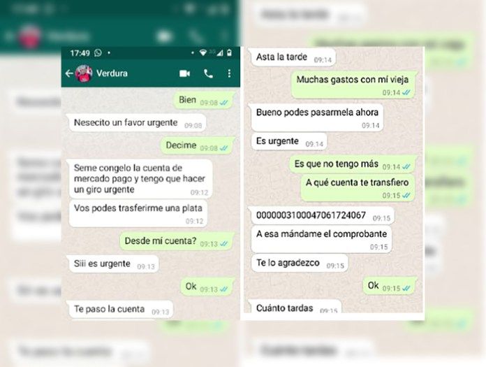 Estafa por Whatsapp: le transfirió dinero a un amigo al que le habían “hackeado” el teléfono
