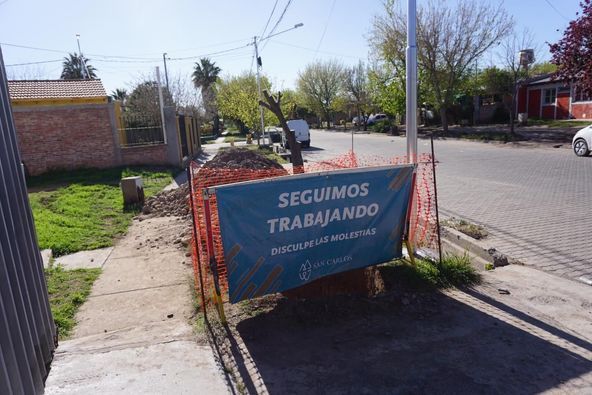 Comenzó la obra de cloacas en La Consulta