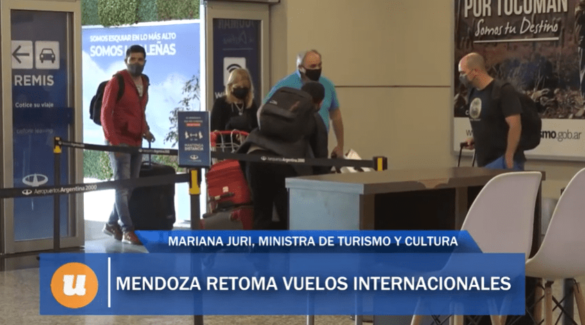 Volvieron los vuelos internacionales al aeropuerto de Mendoza