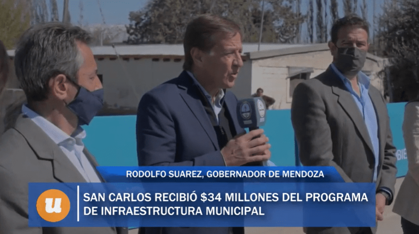San Carlos recibió $34 millones del Programa de Infraestructura Municipal