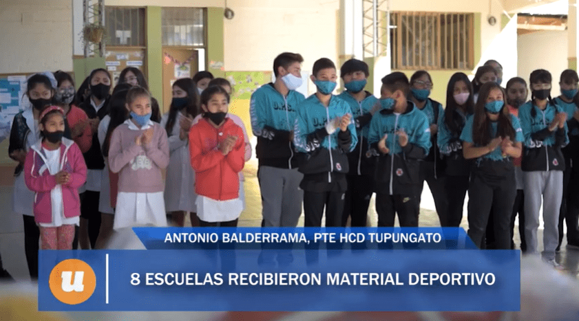 Tupungato entregó material deportivo a más de 8000 alumnos