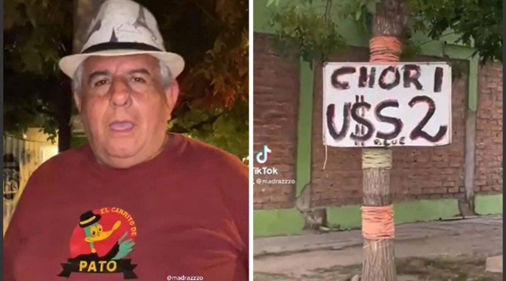 Se cansó de remarcar precios, ahora vende el choripán a 2 dólares