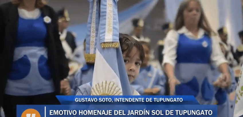 Homenaje del Jardín «Sol de Tupungato» al Himno Nacional Argentino