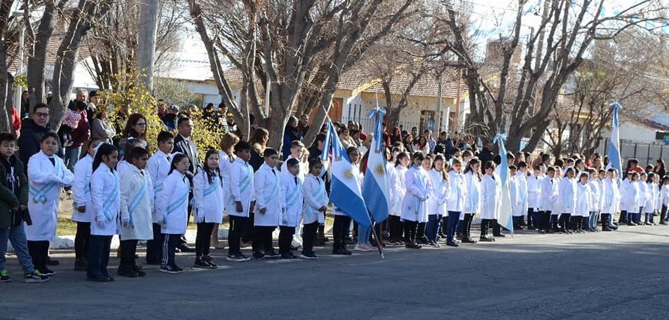Pareditas fue el escenario donde San Carlos homenajeó a la bandera
