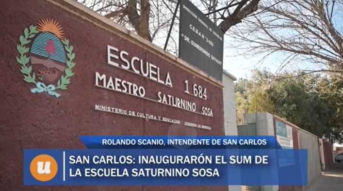 Escuela Saturnino Sosa de San Carlos, ya tiene habilitado el SUM