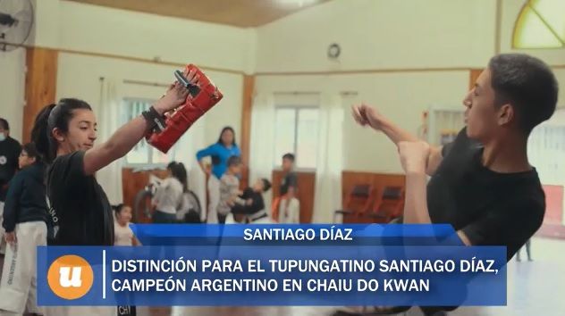 Tupungato distinguió a un joven y destacado deportista