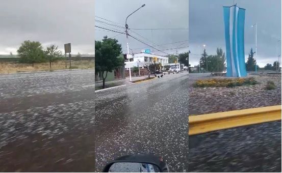 AHORA Fuerte granizada en San Carlos