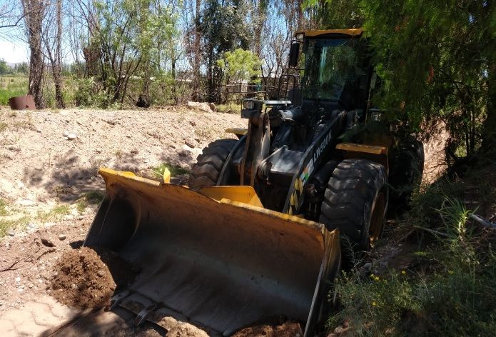 Comienzan las obras de defensa aluvional en el barrio «Anhelos del Sol» de San Carlos