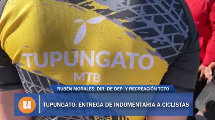 Pedalistas de Tupungato que participarán del MTB Nacional, recibieron indumentaria
