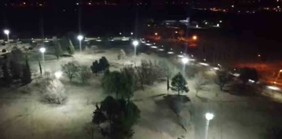 El «Parque Alfonsín» de San Carlos tiene nueva iluminación
