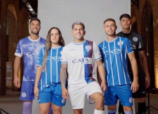 Godoy Cruz presentó su nueva camiseta, con detalle muy mendocino