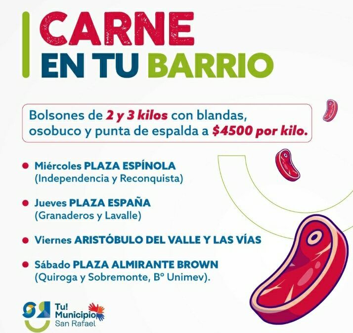 “Carne en tu barrio”: el programa de San Rafael para mejorar los precios