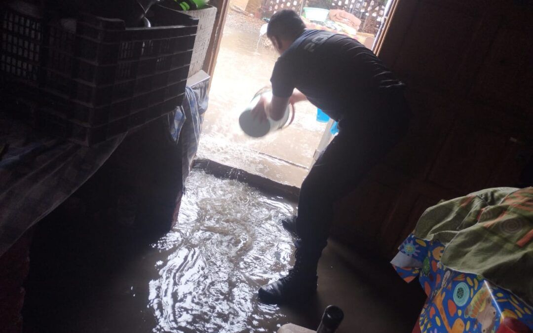 Fuerte tormenta en Tupungato, debieron evacuar a personas mayores