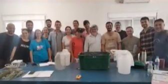 Prácticas de cosecha y vinificación en INTA La Consulta para alumnos del IES Virtual