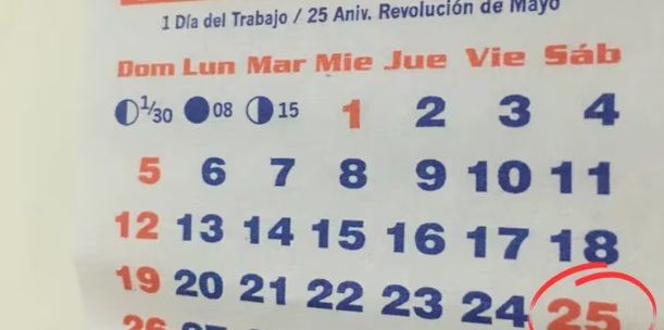 Feriado del 25 de mayo: ¿se quedará el sábado o será puente?