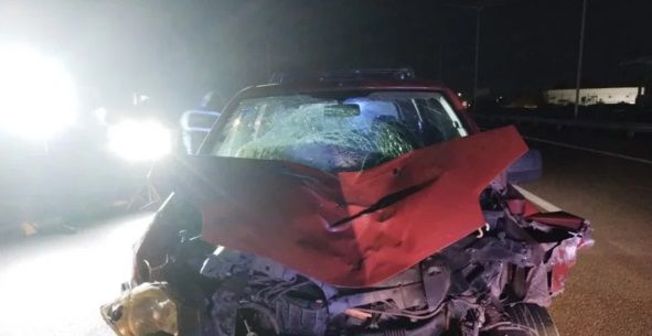 Conductor de Tunuyán atropelló y mató a un preventor y un policía en el Acceso Sur.