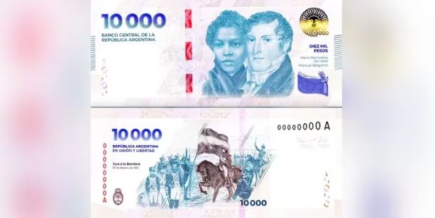 Comenzó a circular el nuevo billete de $10.000: cómo detectar si es falso