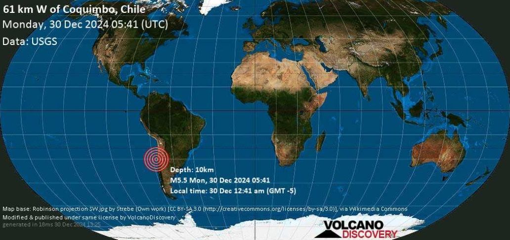 Fuerte terremoto en Coquimbo, algo sacudió el Valle de Uco