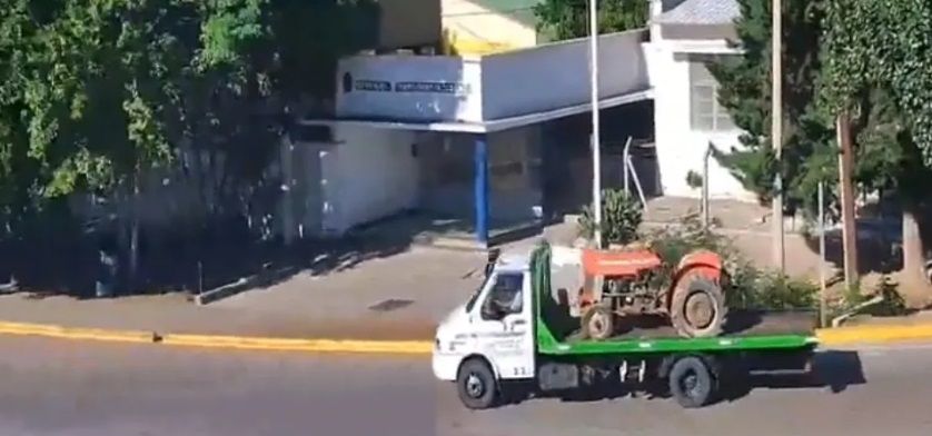 Robaron un tractor en Tupungato y, mediante el Monitoreo del CEO se pudo recuperar