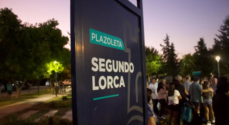 Se inauguró en Pareditas la «Plazoleta Segundo Lorca»