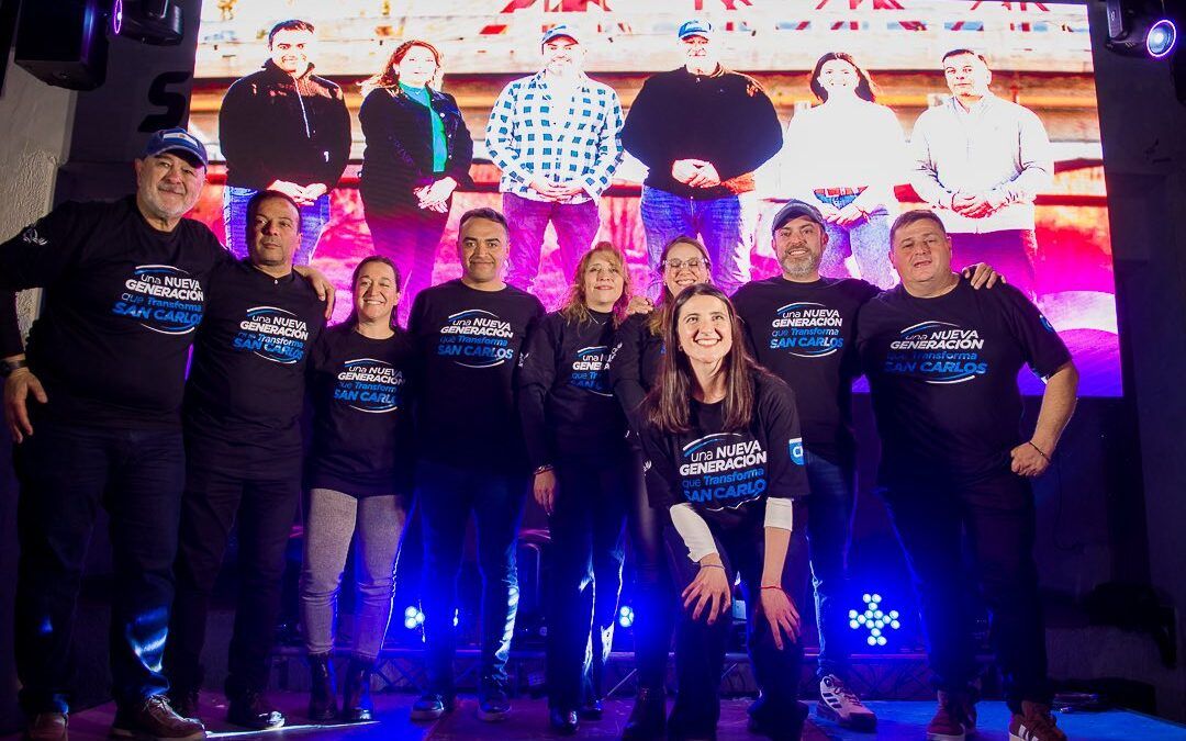 Se presentaron las candidatos del oficialismo en San Carlos