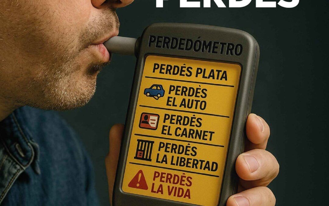 «Perdés» la campaña que alerta sobre la conducción bajo los efectos del alcohol