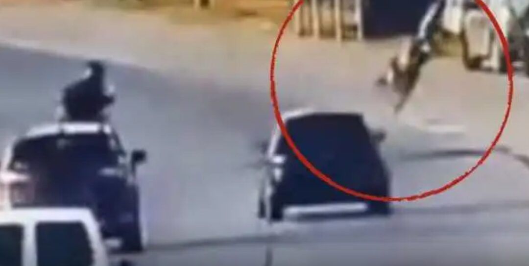 VIDEO Justicia sobre ruedas. Atropelló un delincuente y evitó un robo
