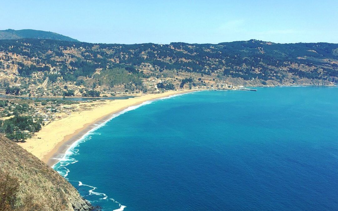 Verano en Chile. Laguna Verde, cerca de Valparaíso, un lugar diferente