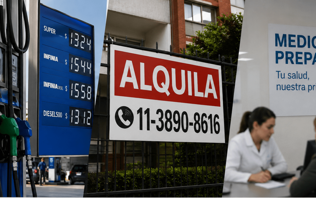 Junio llega con aumentos en alquileres, combustible y prepagas