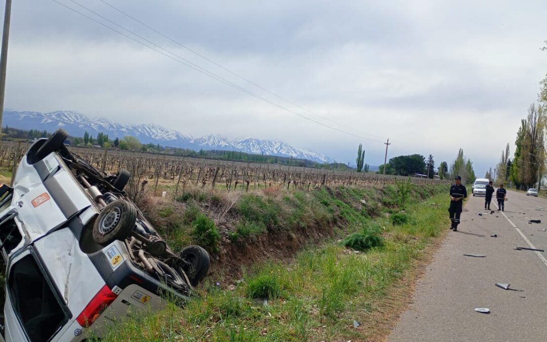 Fuerte accidente vial en Tupungato